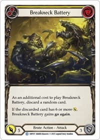 Breakneck Battery (Yellow) - History Pack Vol.1 - Flesh and Blood TCG card