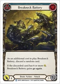 Breakneck Battery (Blue) - History Pack Vol.1 - Flesh and Blood TCG card