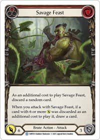 Savage Feast (Red) - History Pack Vol.1 - Flesh and Blood TCG card