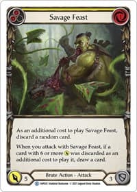 Savage Feast (Yellow) - History Pack Vol.1 - Flesh and Blood TCG card
