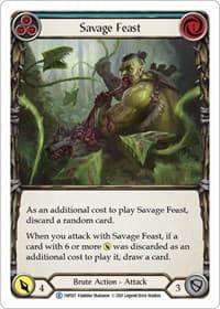 Savage Feast (Blue) - History Pack Vol.1 - Flesh and Blood TCG card
