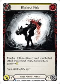 Blackout Kick (Yellow) - History Pack Vol.1 - Flesh and Blood TCG card