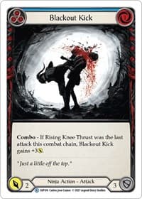 Blackout Kick (Blue) - History Pack Vol.1 - Flesh and Blood TCG card