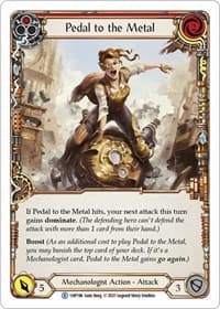 Pedal to the Metal (Red) - History Pack Vol.1 - Flesh and Blood TCG card