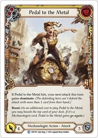 Pedal to the Metal (Yellow) - History Pack Vol.1 - Flesh and Blood TCG card