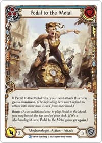 Pedal to the Metal (Blue) - History Pack Vol.1 - Flesh and Blood TCG card