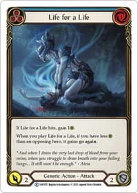 Life for a Life (Blue) - History Pack Vol.1 - Flesh and Blood TCG card