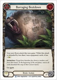 Barraging Beatdown (Blue) - History Pack Vol.1 - Flesh and Blood TCG card