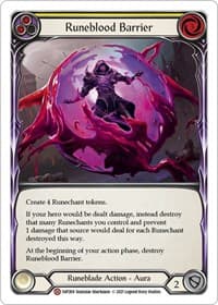 Runeblood Barrier - History Pack Vol.1 - Flesh and Blood TCG card