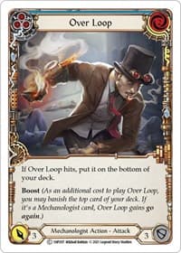 Over Loop (Blue) - History Pack Vol.1 - Flesh and Blood TCG card