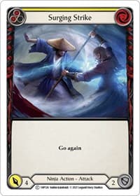 Surging Strike (Yellow) - History Pack Vol.1 - Flesh and Blood TCG card