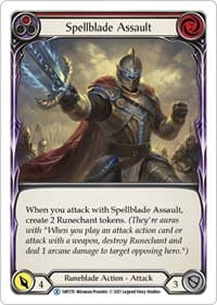 Spellblade Assault (Red) - History Pack Vol.1 - Flesh and Blood TCG card