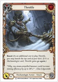 Throttle (Red) - History Pack Vol.1 - Flesh and Blood TCG card