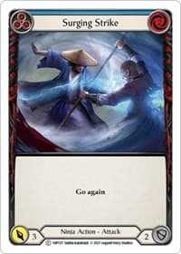 Surging Strike (Blue) - History Pack Vol.1 - Flesh and Blood TCG card