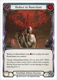 Reduce to Runechant (Blue) - History Pack Vol.1 - Flesh and Blood TCG card