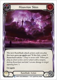 Mauvrion Skies (Red) - History Pack Vol.1 - Flesh and Blood TCG card