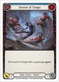 Torrent of Tempo (Blue) - History Pack Vol.1 - Flesh and Blood TCG card