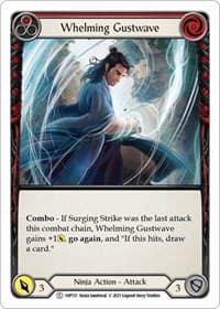 Whelming Gustwave (Red) - History Pack Vol.1 - Flesh and Blood TCG card