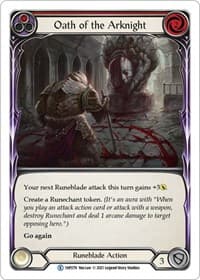 Oath of the Arknight (Red) - History Pack Vol.1 - Flesh and Blood TCG card