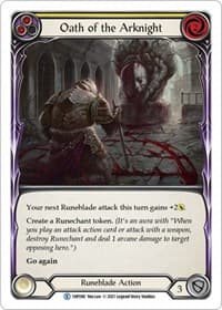 Oath of the Arknight (Yellow) - History Pack Vol.1 - Flesh and Blood TCG card