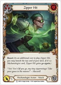 Zipper Hit (Blue) - History Pack Vol.1 - Flesh and Blood TCG card