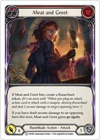 Meat and Greet (Red) - History Pack Vol.1 - Flesh and Blood TCG card