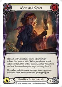 Meat and Greet (Yellow) - History Pack Vol.1 - Flesh and Blood TCG card