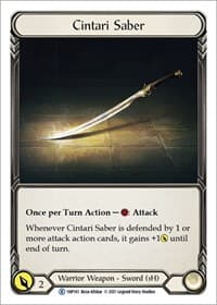 Cintari Saber (1HP141) - History Pack Vol.1 - Flesh and Blood TCG card