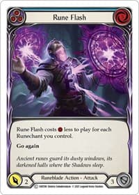 Rune Flash (Blue) - History Pack Vol.1 - Flesh and Blood TCG card