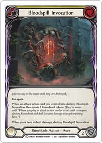 Bloodspill Invocation (Yellow) - History Pack Vol.1 - Flesh and Blood TCG card