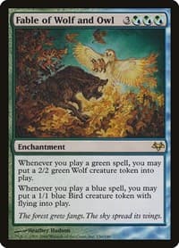 Fable of Wolf and Owl - Eventide - Magic: The Gathering card