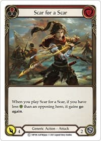 Scar for a Scar (Red) - History Pack Vol.1 - Flesh and Blood TCG card