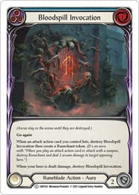 Bloodspill Invocation (Blue) - History Pack Vol.1 - Flesh and Blood TCG card