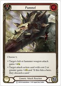 Pummel (Red) - History Pack Vol.1 - Flesh and Blood TCG card