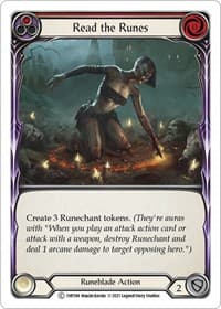 Read the Runes (Red) - History Pack Vol.1 - Flesh and Blood TCG card