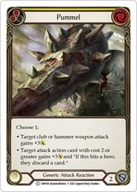 Pummel (Yellow) - History Pack Vol.1 - Flesh and Blood TCG card