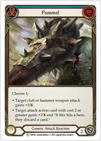 Pummel (Blue) - History Pack Vol.1 - Flesh and Blood TCG card