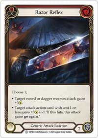 Razor Reflex (Red) - History Pack Vol.1 - Flesh and Blood TCG card