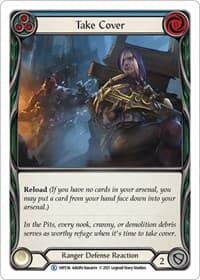 Take Cover (Blue) - History Pack Vol.1 - Flesh and Blood TCG card