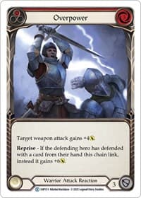Overpower (Red) - History Pack Vol.1 - Flesh and Blood TCG card
