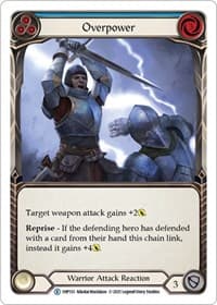Overpower (Blue) - History Pack Vol.1 - Flesh and Blood TCG card