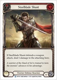 Steelblade Shunt (Red) - History Pack Vol.1 - Flesh and Blood TCG card