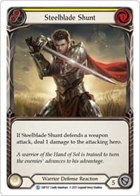 Steelblade Shunt (Yellow) - History Pack Vol.1 - Flesh and Blood TCG card