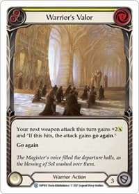Warrior's Valor (Yellow) - History Pack Vol.1 - Flesh and Blood TCG card