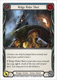 Ridge Rider Shot (Blue) - History Pack Vol.1 - Flesh and Blood TCG card
