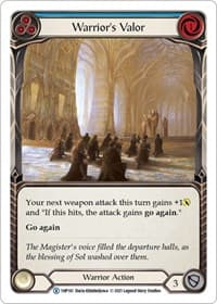 Warrior's Valor (Blue) - History Pack Vol.1 - Flesh and Blood TCG card
