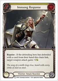 Ironsong Response (Yellow) - History Pack Vol.1 - Flesh and Blood TCG card