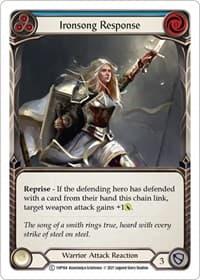 Ironsong Response (Blue) - History Pack Vol.1 - Flesh and Blood TCG card