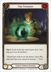 Fate Foreseen (Red) - History Pack Vol.1 - Flesh and Blood TCG card