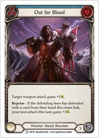 Out for Blood (Blue) - History Pack Vol.1 - Flesh and Blood TCG card
